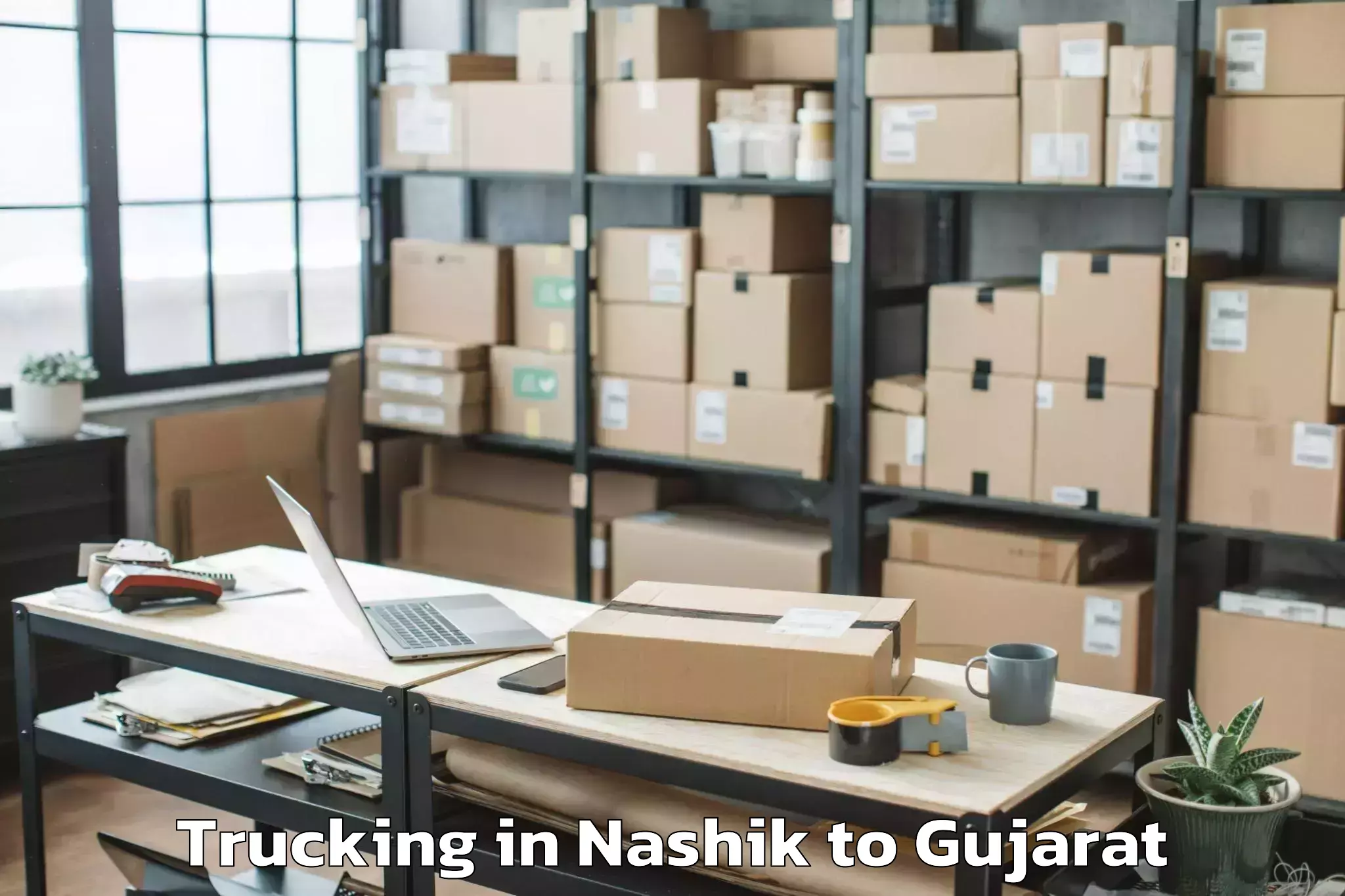 Top Nashik to Khedbrahma Trucking Available